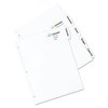 Avery Big Tab Printable Large White Label Tab Dividers, 5-Tab, Letter, PK20 14440